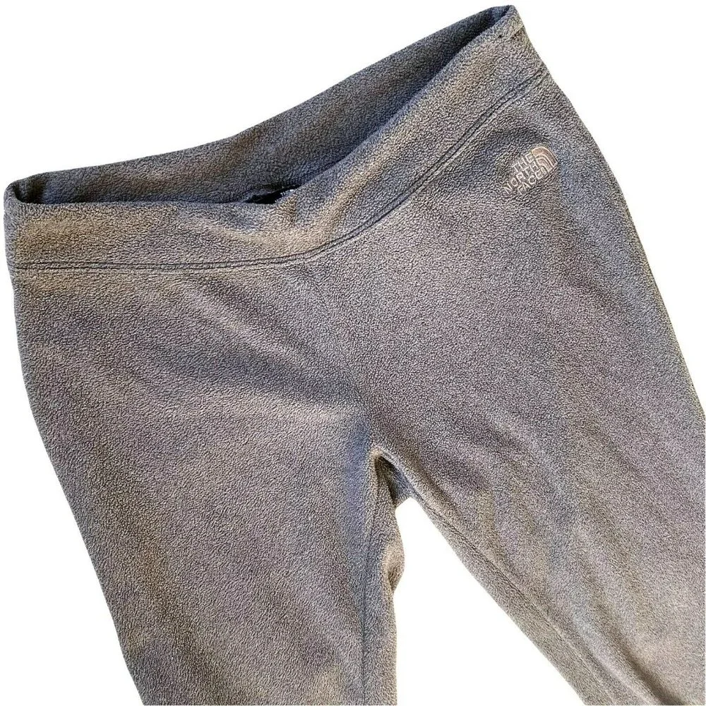 The North Face Fleece Sweat Pants Women's Size XS Gray Back Zip Straight Leg - Picture 1 of 10